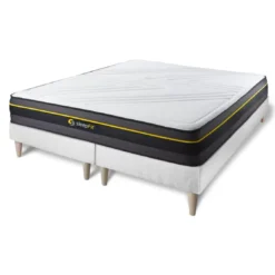 SleepfitEnsemble double sommier matelas ACTIVE a memoire de forme