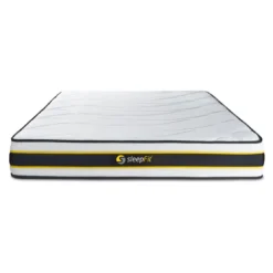 SleepfitEnsemble double sommier matelas ressorts ensaches et memoire de forme