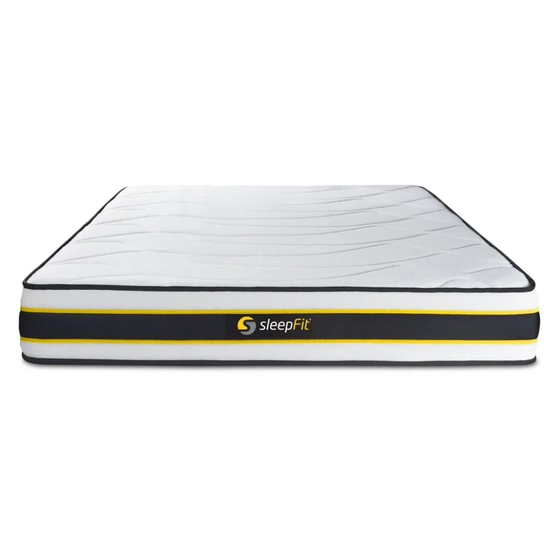SleepfitEnsemble double sommier matelas ressorts ensaches et memoire de forme