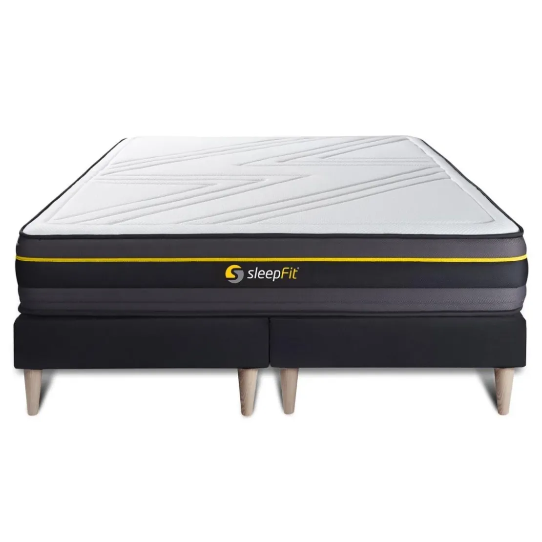 SleepfitEnsemble double sommier matelas a memoire de forme ACTIVE