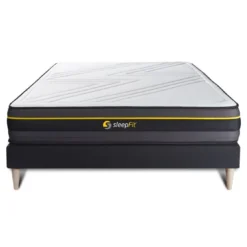SleepfitEnsemble matelas ACTIVE sommier kit noir