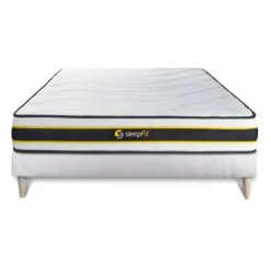 SleepfitEnsemble matelas FLEXYsommier kit blanc