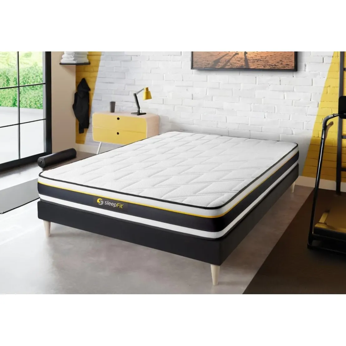 SleepfitEnsemble sommier matelas SOFT Blanc