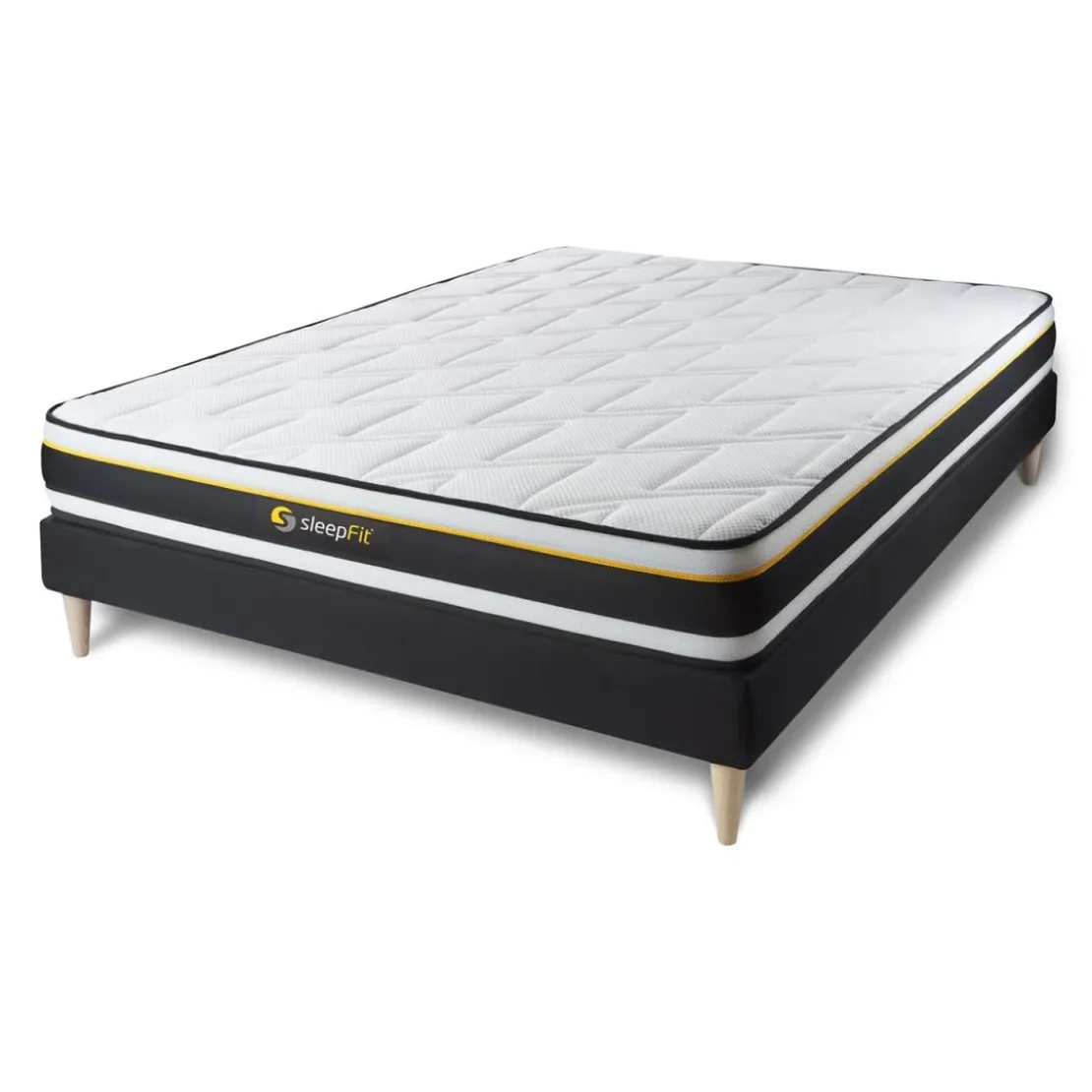 SleepfitEnsemble sommier matelas SOFT Blanc