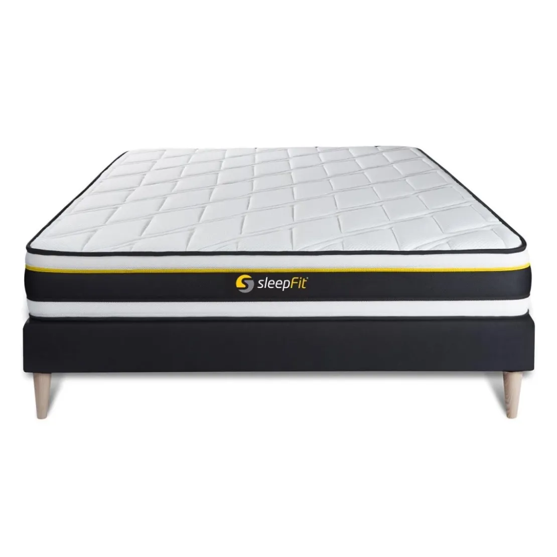SleepfitEnsemble sommier matelas SOFT Blanc
