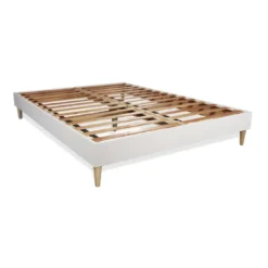 SleepfitPack prêt a dormir matelas ACTIVE sommier kit blanc 2 oreillers memoire de forme et Couette Percale
