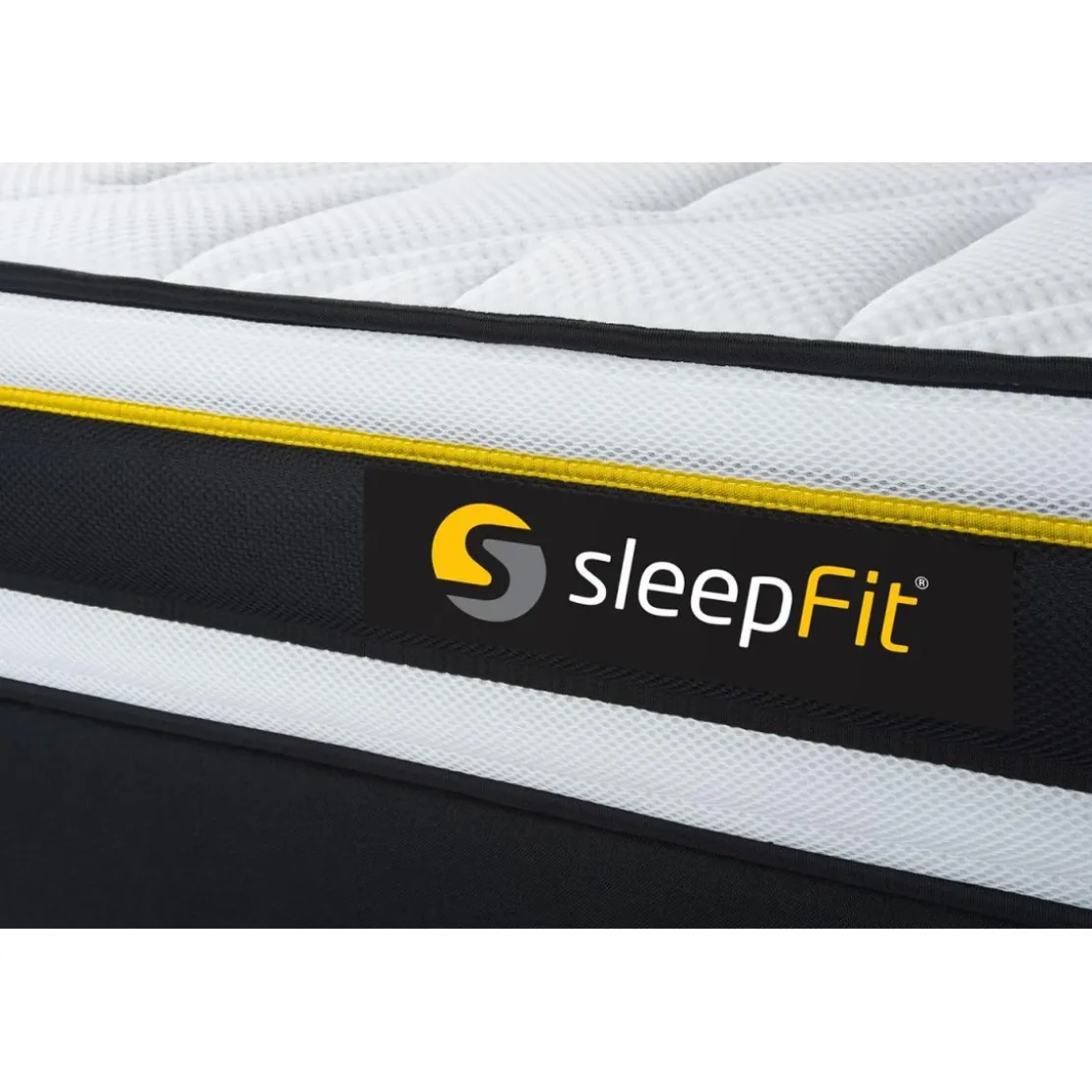 SleepfitPack sommier matelas SOFT 2 oreillers memoire de forme Couette Percale Blanc