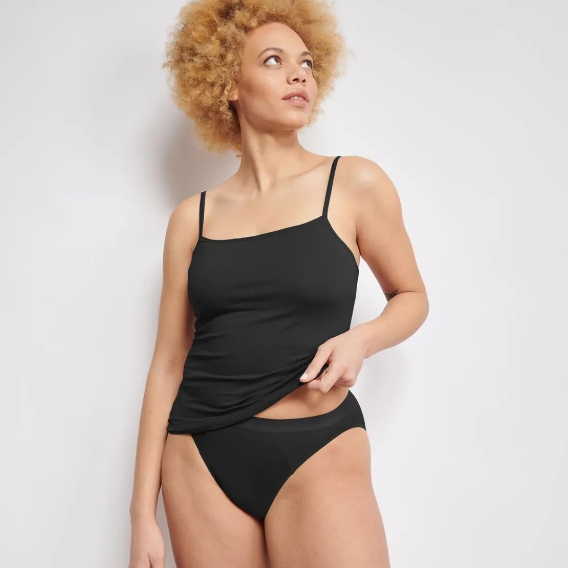 SloggiCulotte échancrée noire en coton-EVER Ease