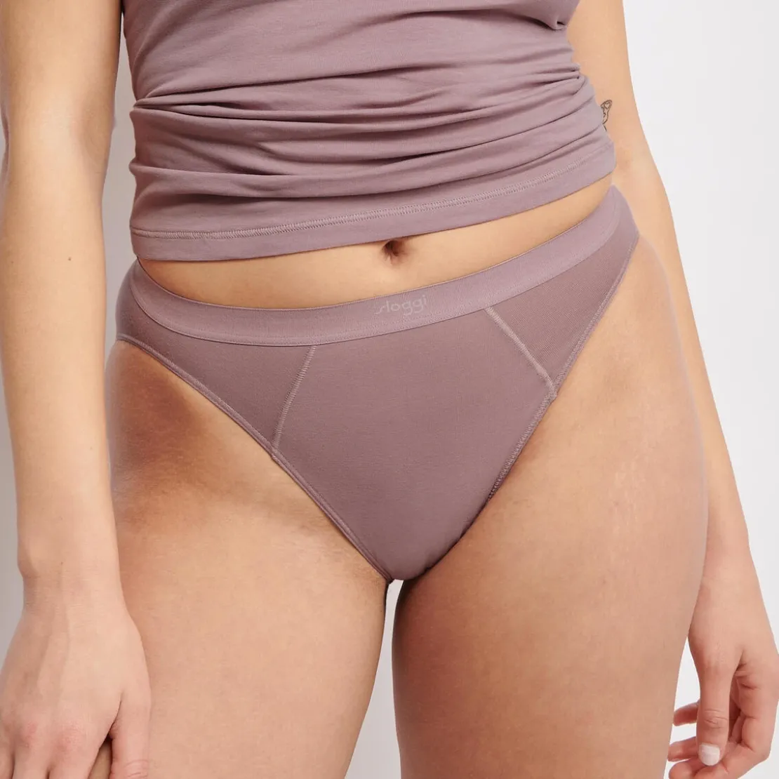 SloggiCulotte échancrée rose en coton-EVER Ease