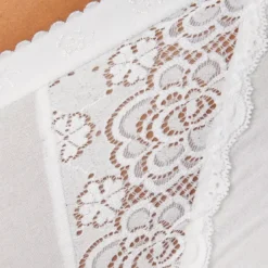 SloggiCulotte taille haute blanche sloggi Chic Maxi WHITE en coton- Chic