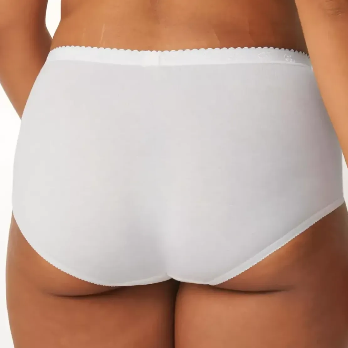 SloggiCulotte taille haute blanche sloggi Chic Maxi WHITE en coton- Chic