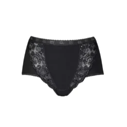 SloggiCulotte taille haute noire sloggi Chic Maxi BLACK en coton- Chic