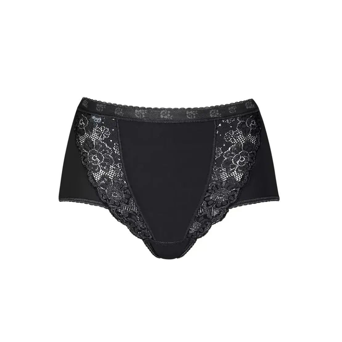 SloggiCulotte taille haute noire sloggi Chic Maxi BLACK en coton- Chic