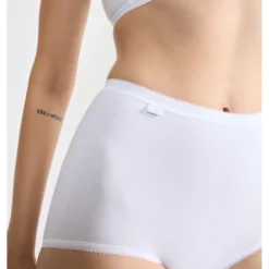 SloggiLot de 4 culottes hautes - Blanc Sloggi en coton- Basic