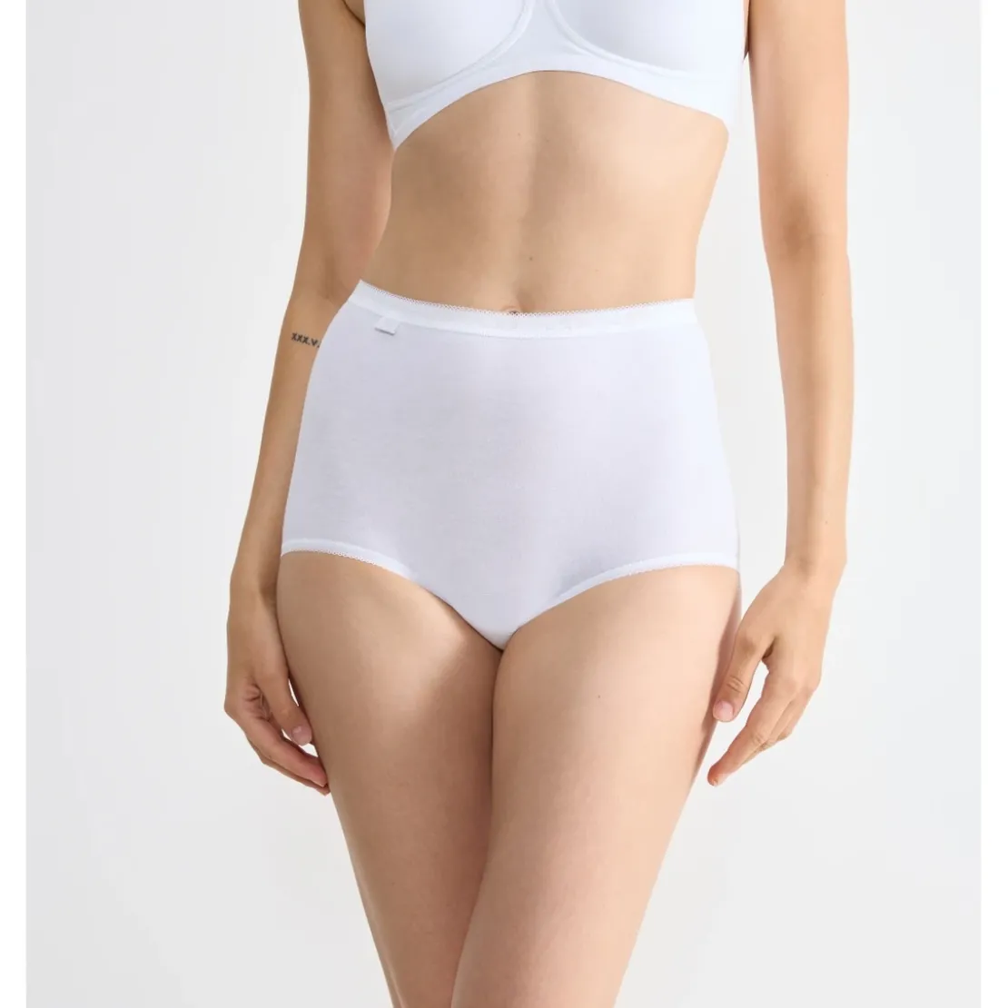 SloggiLot de 4 culottes hautes - Blanc Sloggi en coton- Basic