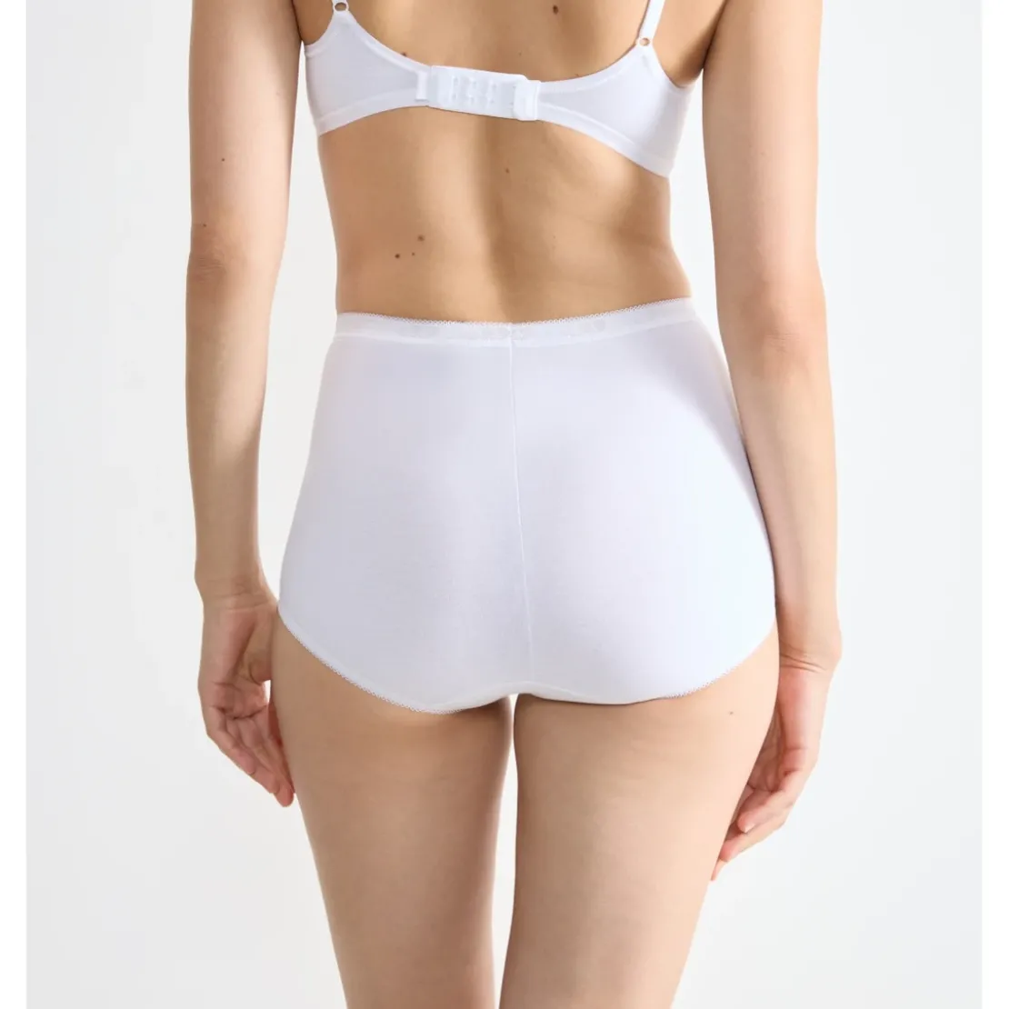 SloggiLot de 4 culottes hautes - Blanc Sloggi en coton- Basic