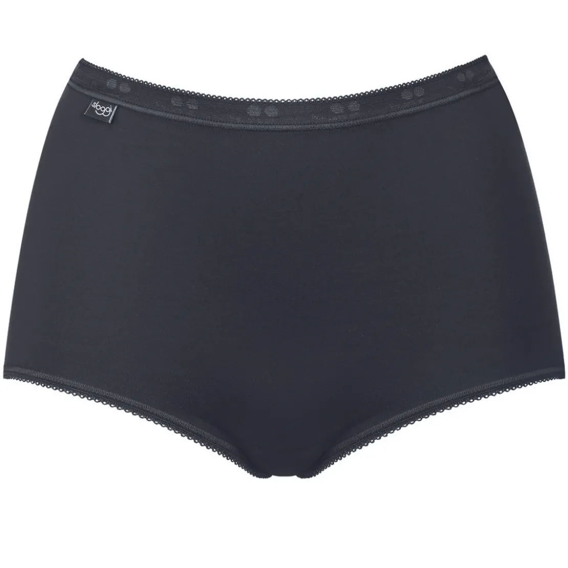 SloggiLot de 3 culottes taille haute noires en coton- Basic