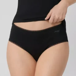 SloggiLot de 2 slips midi Noir sloggi GO Midi C2P BLACK en coton- GO