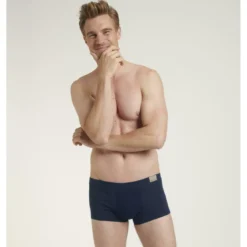 Sloggi MenLot de 2 boxer homme bleu marine + bleu foncé en coton- GO NATURAL