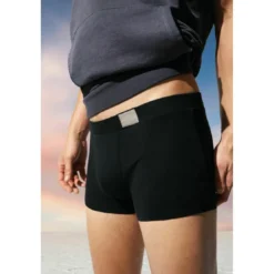 Sloggi MenLot de 4 boxer homme noir en coton- GO NATURAL