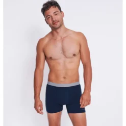 Sloggi MenLot de 2 boxer long homme marine en coton- GO ABC 2.0