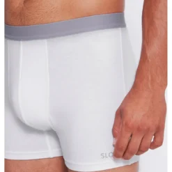 Sloggi MenLot de 2 boxer long homme blanc en coton- GO ABC 2.0