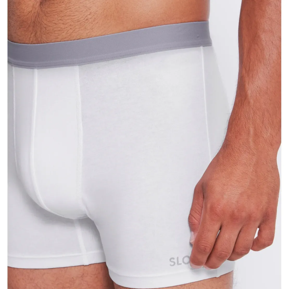 Sloggi MenLot de 2 boxer long homme blanc en coton- GO ABC 2.0