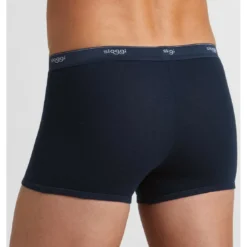 Sloggi MenLot de 3 boxers - Bleu en coton- Basic