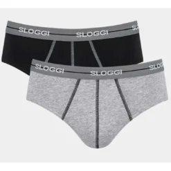 Sloggi MenLot de 2 Slips Homme noir te blanc- SLOGGI MEN START