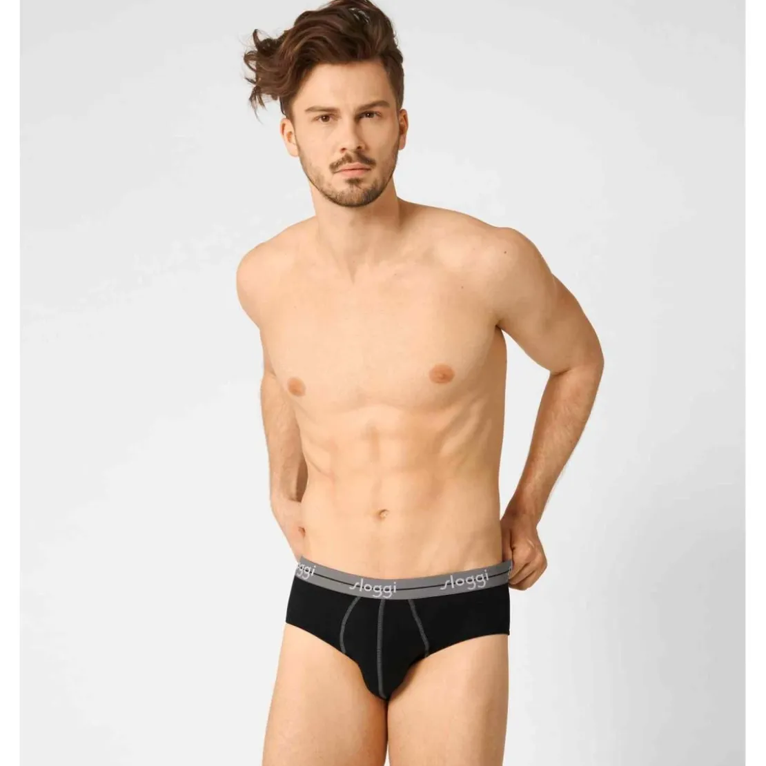 Sloggi MenLot de 2 Slips Homme noir te blanc- SLOGGI MEN START
