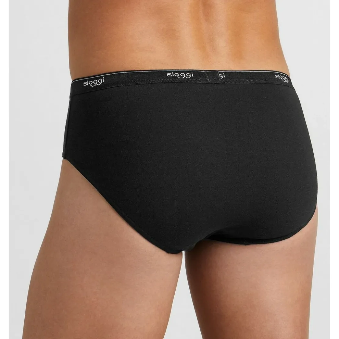 Sloggi MenLot de 3 slips - Noir en coton- Basic