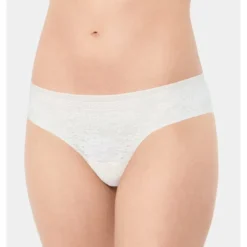 SloggiShorty Zero Lace femme Sloggi - Blanc Cassé en coton