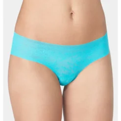 SloggiShorty Zero Lace femme Sloggi - Bleu Lagon en coton