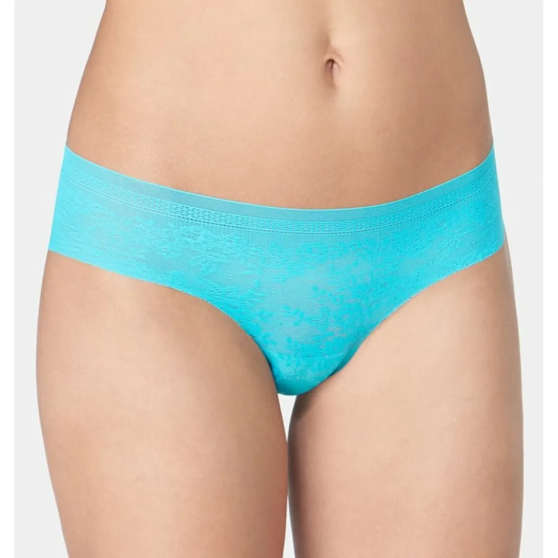 SloggiShorty Zero Lace femme Sloggi - Bleu Lagon en coton