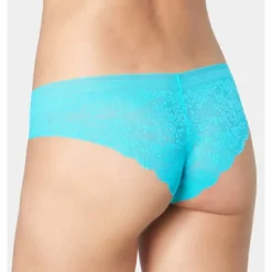 SloggiShorty Zero Lace femme Sloggi - Bleu Lagon en coton