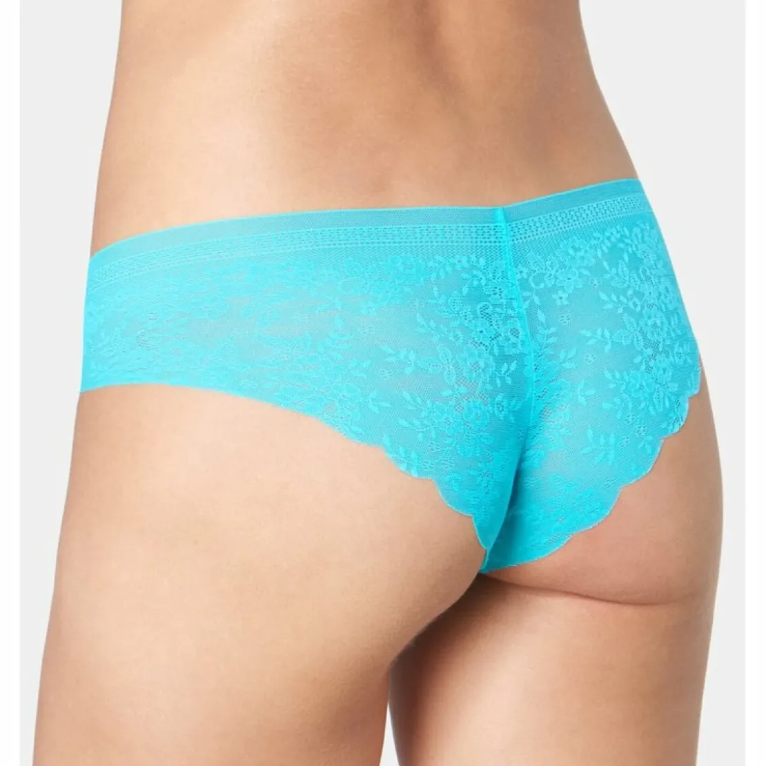 SloggiShorty Zero Lace femme Sloggi - Bleu Lagon en coton