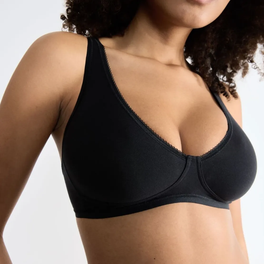 SloggiSoutien-gorge sans armatures noir en coton- sloggi Basic+