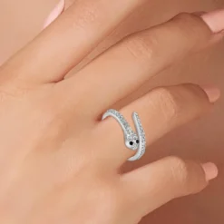 So Charm BijouxBague Femme So Charm - BD2366-ARGENT-DIAMANT - Bague Femme Serpent
