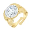 So Charm BijouxBague Femme So Charm - B3334-DORE-BLANC - Bague Femme Dorée