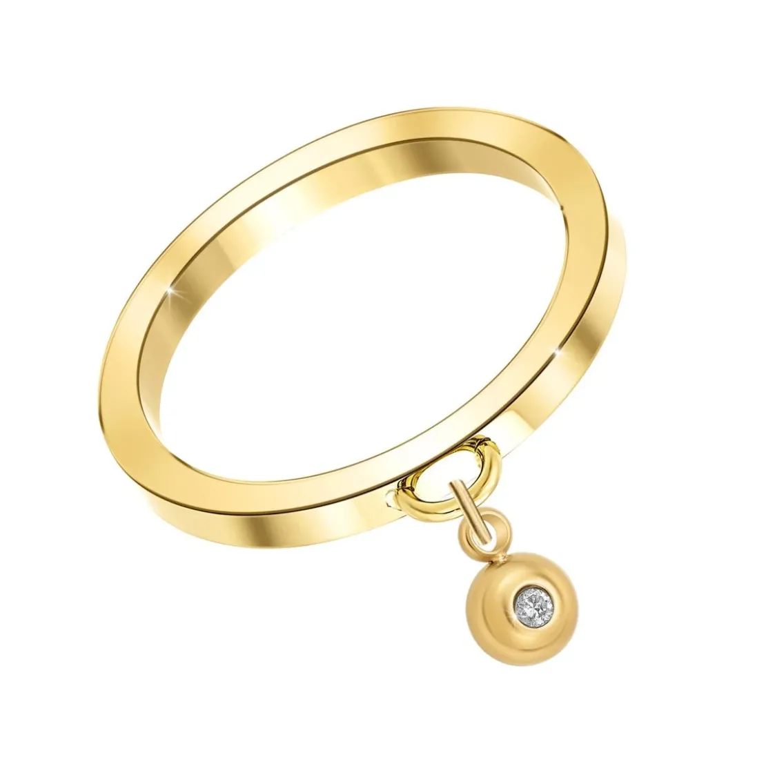 So Charm BijouxBague Femme So Charm - BD2285-DORE-7-54-DIAMANT - Bague Femme Dorée