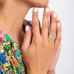 So Charm BijouxBague Femme So Charm - B3333-DORE-BLANC - Bague Femme Dorée