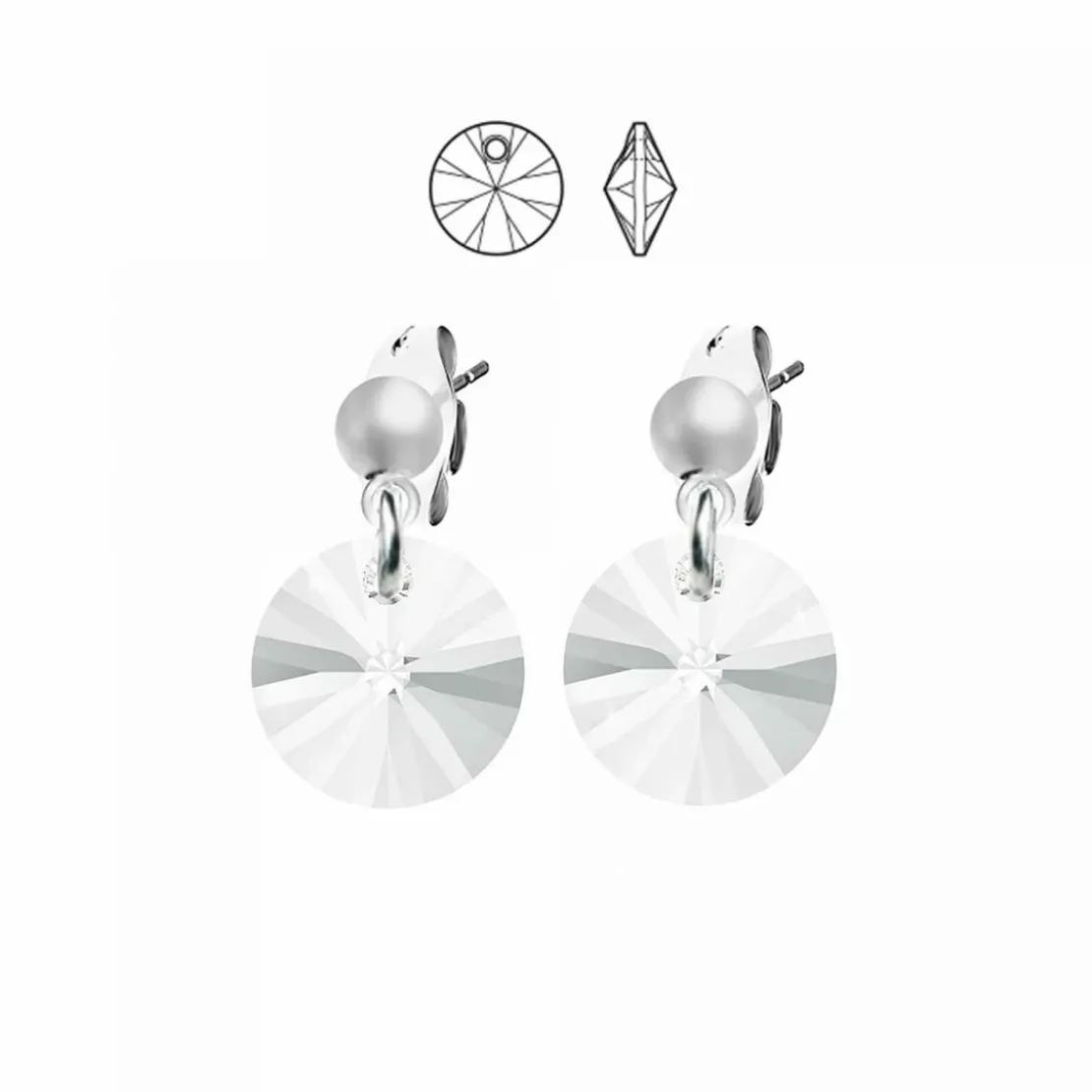 So Charm BijouxBoucles d'oreilles BS121-SE008-CRYS So Charm