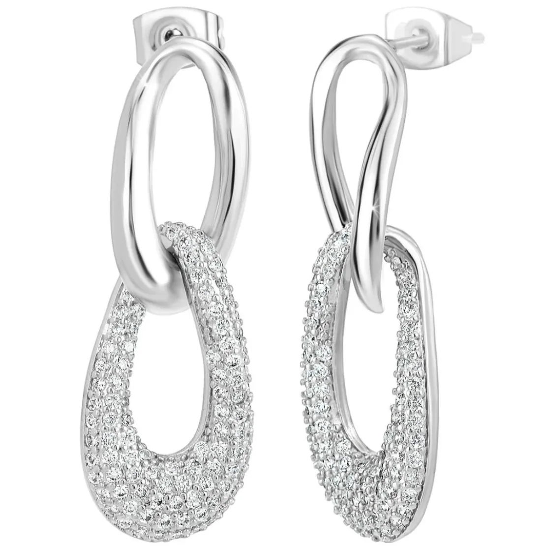 So Charm BijouxBoucles d'oreilles par So Charm® ornée de cristaux Swarovski® BS2889-ARGENT