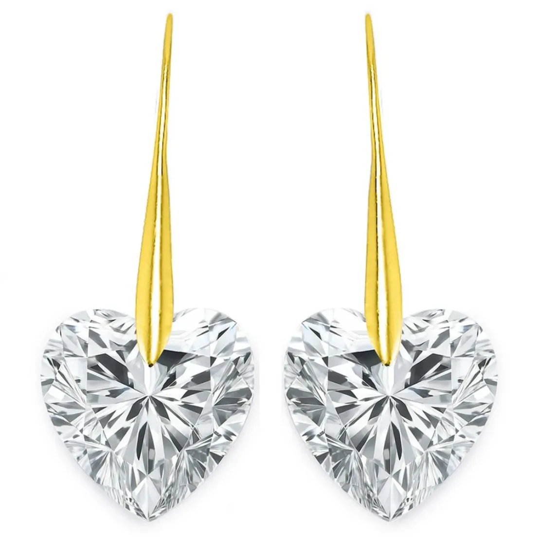 So Charm BijouxBoucles d'oreilles cœur par So Charm® ornée de cristaux Swarovski® BS009-SE019-CRYS