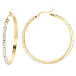 So Charm BijouxBoucles d'oreilles créoles par So Charm® ornée de cristaux Swarovski® BS2103-DORE