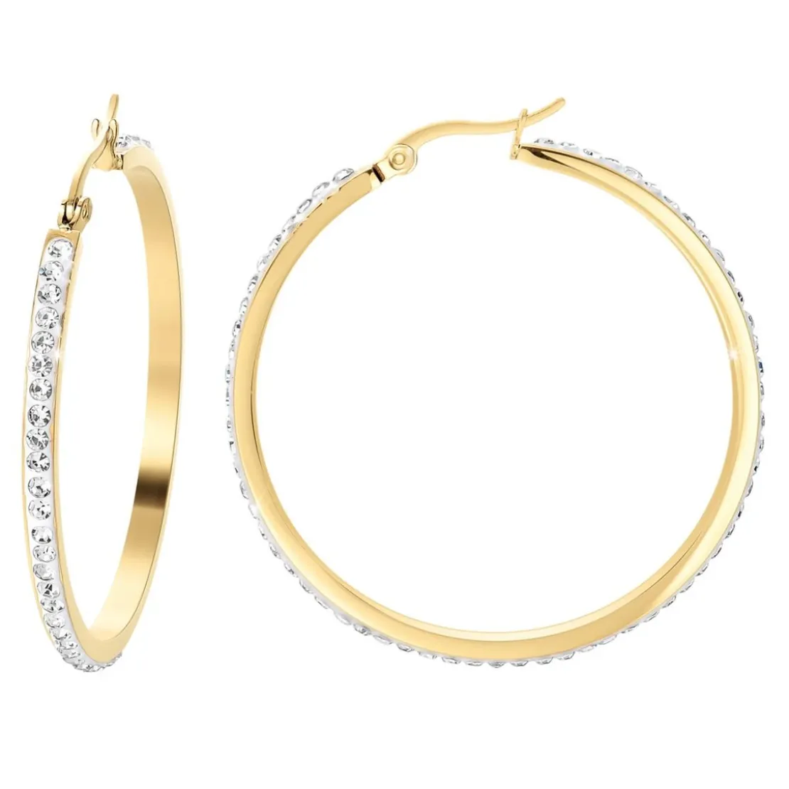 So Charm BijouxBoucles d'oreilles créoles par So Charm® ornée de cristaux Swarovski® BS2103-DORE