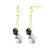 So Charm BijouxBoucles d'oreilles par So Charm® ornée de cristaux Swarovski® BS4413-SE038-DORE-IRIS-SINI