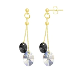 So Charm BijouxBoucles d'oreilles par So Charm® ornée de cristaux Swarovski® BS4413-SE038-DORE-IRIS-SINI