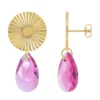 So Charm BijouxBoucles d'oreilles par So Charm® ornée de cristaux Swarovski® BS4415-SE042-DORE-ROSE