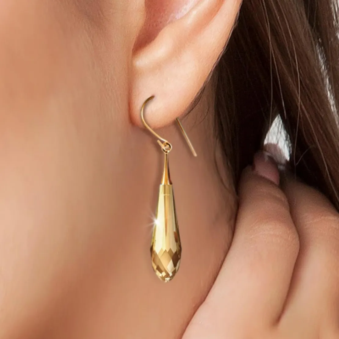 So Charm BijouxBoucles d'oreilles par So Charm® ornée de cristaux Swarovski® BS126-SE019-GOSH